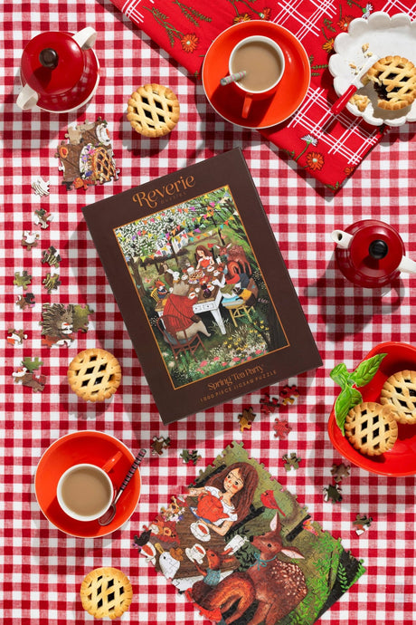 Spring Tea Party 1000 Piece Jigsaw Puzzle | Reverie - Jigsaw Puzzles - The Puzzle Center