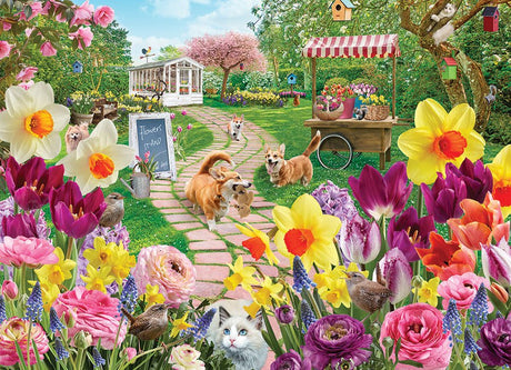 Springtime Frollic 1000 Piece Jigsaw Puzzle | Cobble Hill - Jigsaw Puzzles - The Puzzle Center