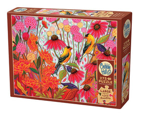 Springtime Goldfinches 275 Piece Easy Handling Jigsaw Puzzle | Cobble Hill - Jigsaw Puzzles - The Puzzle Center