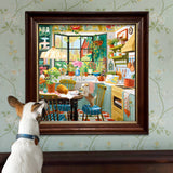 Springtime Kitchen 1000 Piece Jigsaw Puzzle | eeBoo - Jigsaw Puzzles - The Puzzle Center