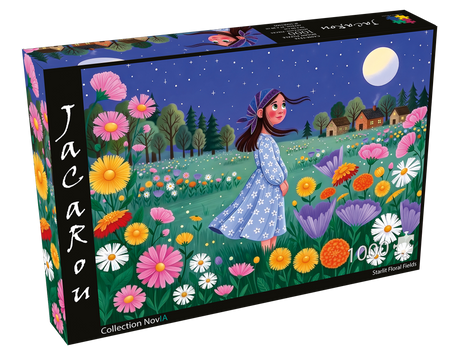 Starlit Floral Fields 1000 Piece Jigsaw Puzzle | JaCaRou - Jigsaw Puzzles - The Puzzle Center