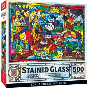 Steamboat Willie 500 Piece Jigsaw Puzzle | Masterpieces - Jigsaw Puzzles - The Puzzle Center
