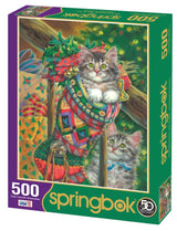 Stocking Curiosity 500 Piece Jigsaw Puzzle by Springbok Puzzles - Springbok Puzzles - Jigsaw Puzzles - The Puzzle Center - 