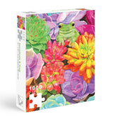 Succulents Frog 1000 Piece Puzzle | Allport Editions - Jigsaw Puzzles - The Puzzle Center
