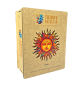 Sun Shaped 300 Piece Wooden Jigsaw Puzzle | Trippy Puzzle Co - Jigsaw Puzzles - The Puzzle Center