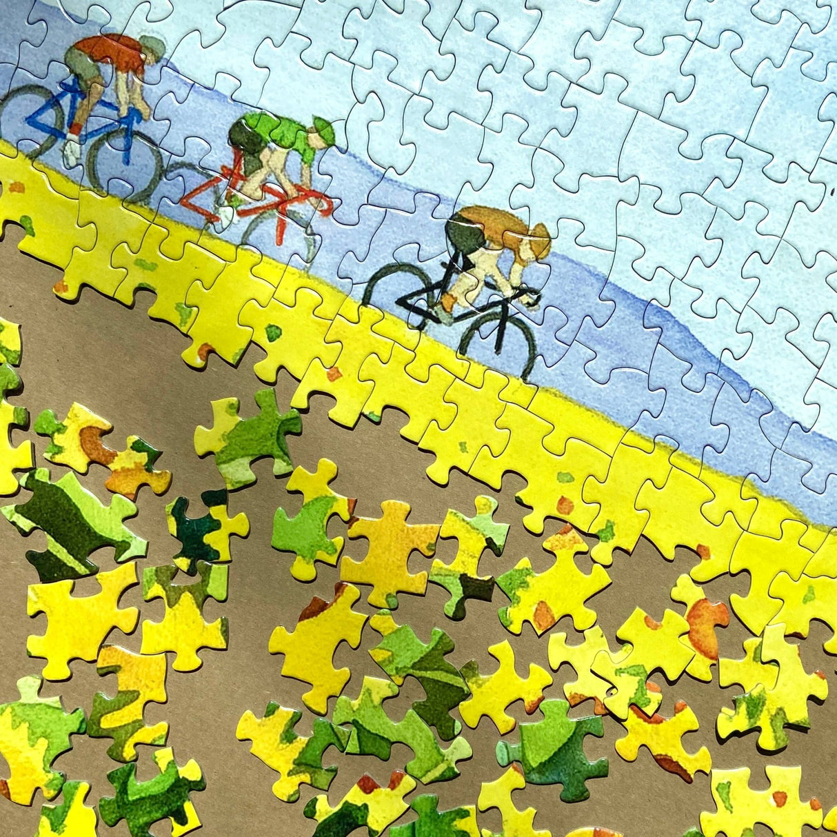 Sunflowers and Bikes 500 Piece Puzzle | Allport Editions - Jigsaw Puzzles - The Puzzle Center