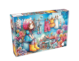 Sunlit Laundry Joy 1000 Piece Jigsaw Puzzle | Delfy Puzzles - Jigsaw Puzzles - The Puzzle Center