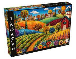 Sunny Harvest Hills 1000 Piece Jigsaw Puzzle | JaCaRou - Jigsaw Puzzles - The Puzzle Center