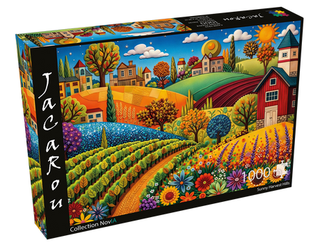 Sunny Harvest Hills 1000 Piece Jigsaw Puzzle | JaCaRou - Jigsaw Puzzles - The Puzzle Center