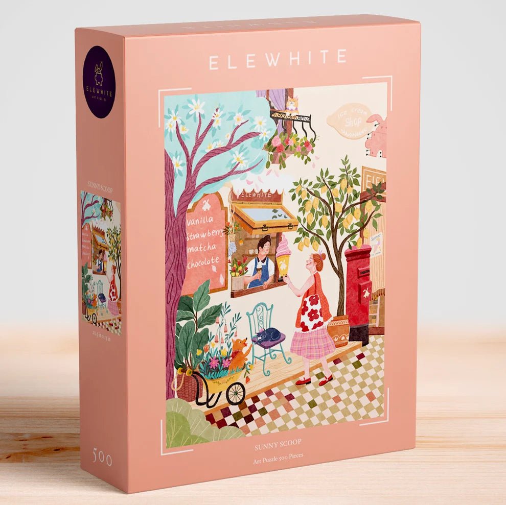 Sunny Scoop 500 Piece Art Jigsaw Puzzle | Elewhite - Jigsaw Puzzles - The Puzzle Center