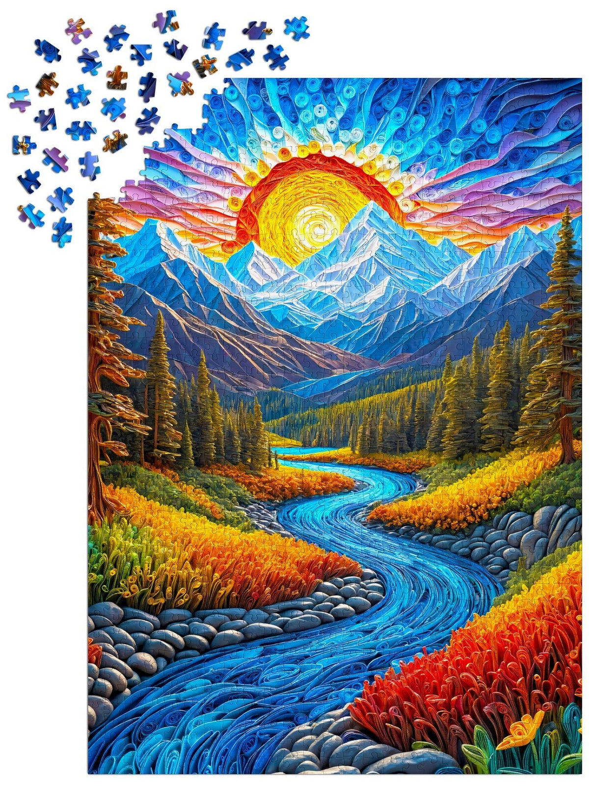 Sunrise Landscape 1000 Piece Jigsaw Puzzle | Enjoy Puzzles - Jigsaw Puzzles - The Puzzle Center