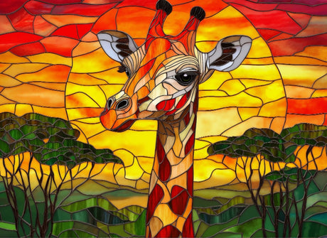 Sunset Giraffe 1000 Piece Jigsaw Puzzle | Final Piece Puzzles - Jigsaw Puzzles - The Puzzle Center