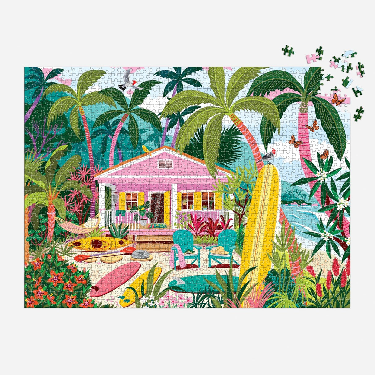 Surfside Bungalow 1000 Piece Jigsaw Puzzle | Galison - Jigsaw Puzzles - The Puzzle Center