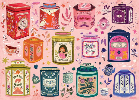 Tea Tin Treasures 1000 Piece Jigsaw Puzzle | Cobble Hill - Jigsaw Puzzles - The Puzzle Center