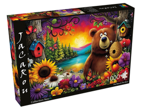 The Bear & The Bees 1000 Piece Jigsaw Puzzle | JaCaRou - Jigsaw Puzzles - The Puzzle Center