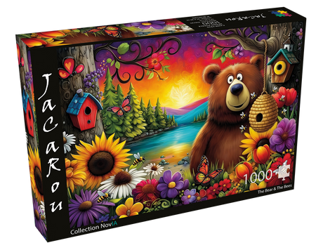 The Bear & The Bees 1000 Piece Jigsaw Puzzle | JaCaRou - Jigsaw Puzzles - The Puzzle Center