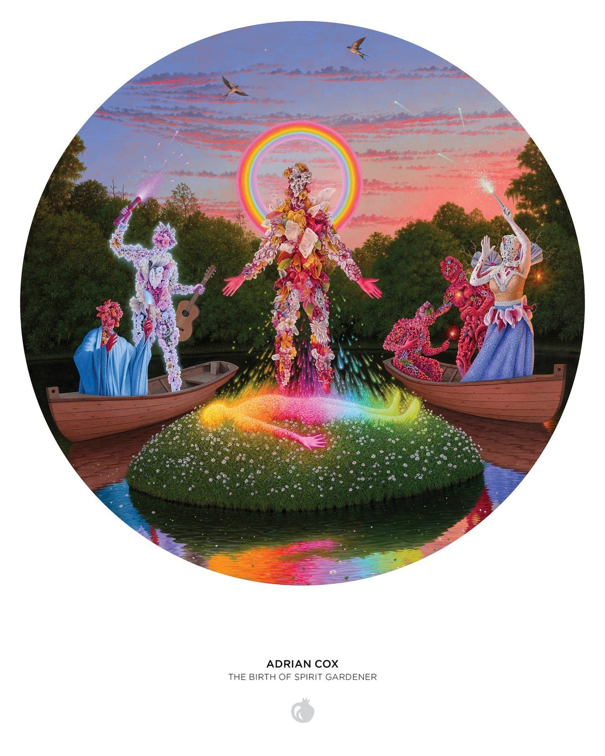 The Birth of Spirit Gardener 500 Piece Circular Jigsaw Puzzle | Pomegranate - Jigsaw Puzzles - The Puzzle Center