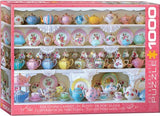 The China Cabinet 1000 Piece Jigsaw Puzzle by Eurographics - Vintage Tea Collection - Eurographics - Jigsaw Puzzles - The Puzzle Center - 