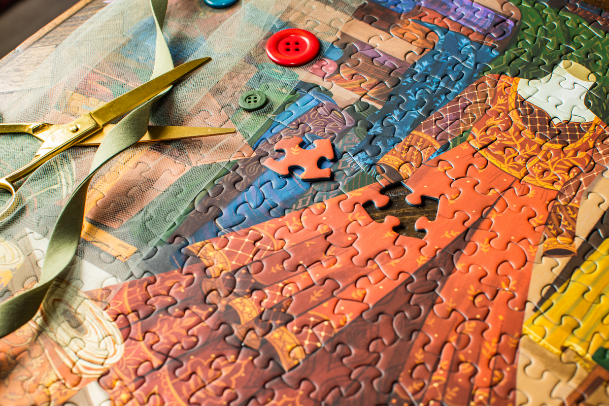 The Tailor's Shop 500 Piece Jigsaw Puzzle | Laila Luxury Puzzles - Jigsaw Puzzles - The Puzzle Center