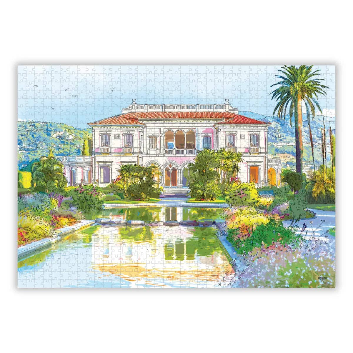 The Villa Ephrussi de Rothschild 1000 Piece Jigsaw Puzzle | Aparté - Jigsaw Puzzles - The Puzzle Center