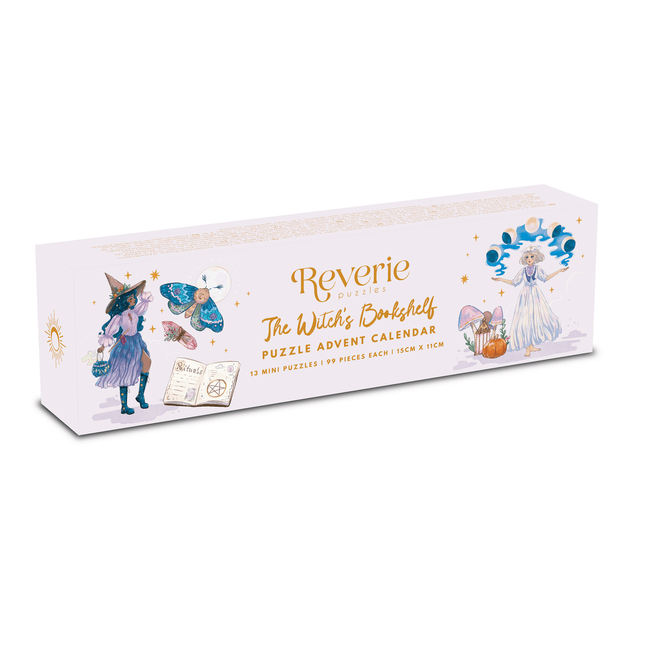 The Witch's Bookshelf Puzzle Advent Calendar | Reverie Puzzles - Mini Jigsaw Puzzles - The Puzzle Center