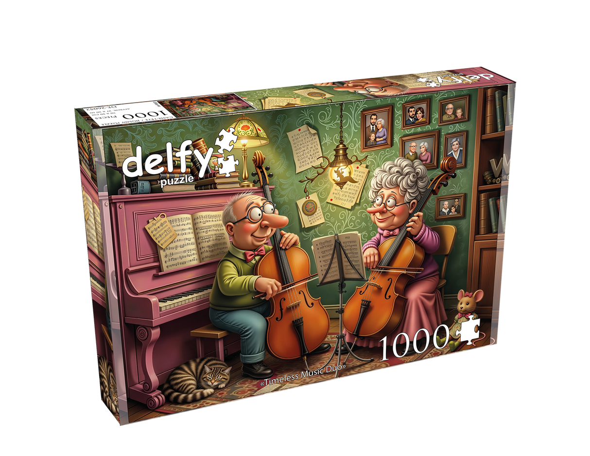 Timeless Music Duo 1000 Piece Jigsaw Puzzle | Delfy - Jigsaw Puzzles - The Puzzle Center
