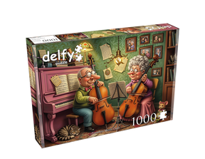 Timeless Music Duo 1000 Piece Jigsaw Puzzle | Delfy - Jigsaw Puzzles - The Puzzle Center