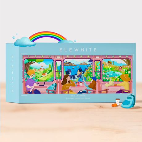 Train Ride 1000 Piece Jigsaw Puzzle | Elewhite - Jigsaw Puzzles - The Puzzle Center