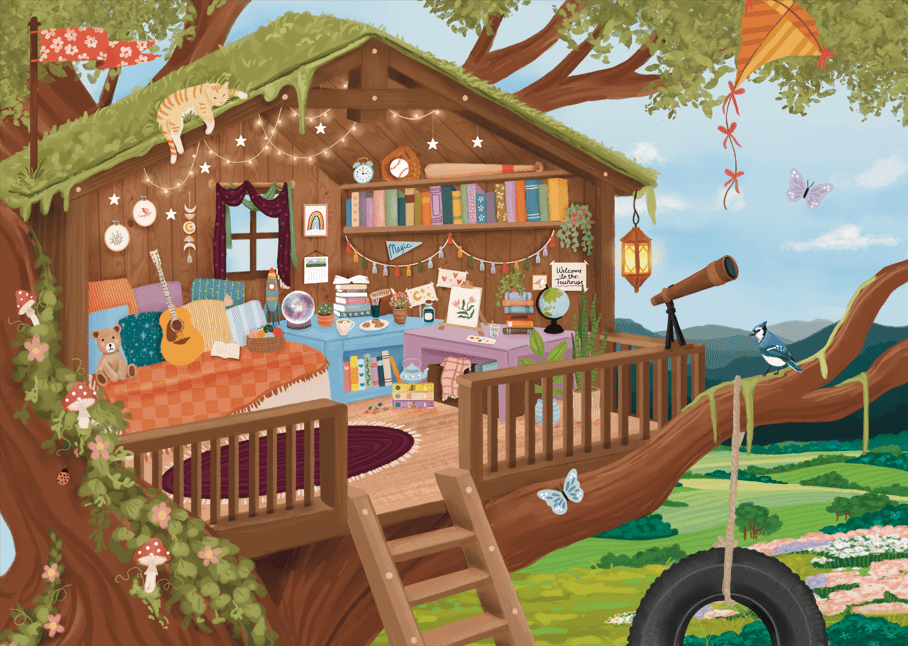 Treetop Hideout 250 Piece Jigsaw Puzzle | Villager Puzzles - Jigsaw Puzzles - The Puzzle Center