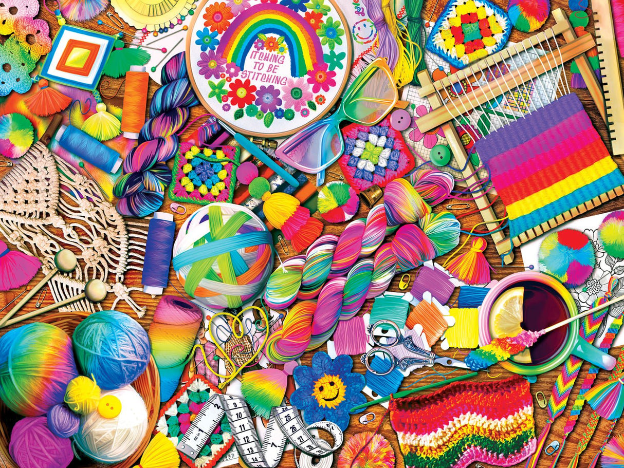 Trendz Hooked on Color 300 Piece EZ Grip Jigsaw Puzzle | Masterpieces - Jigsaw Puzzles - The Puzzle Center