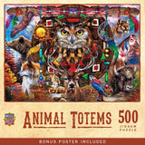 Tribal Spirit Animal Totems 500 Piece Jigsaw Puzzle | Masterpieces - Jigsaw Puzzles - The Puzzle Center
