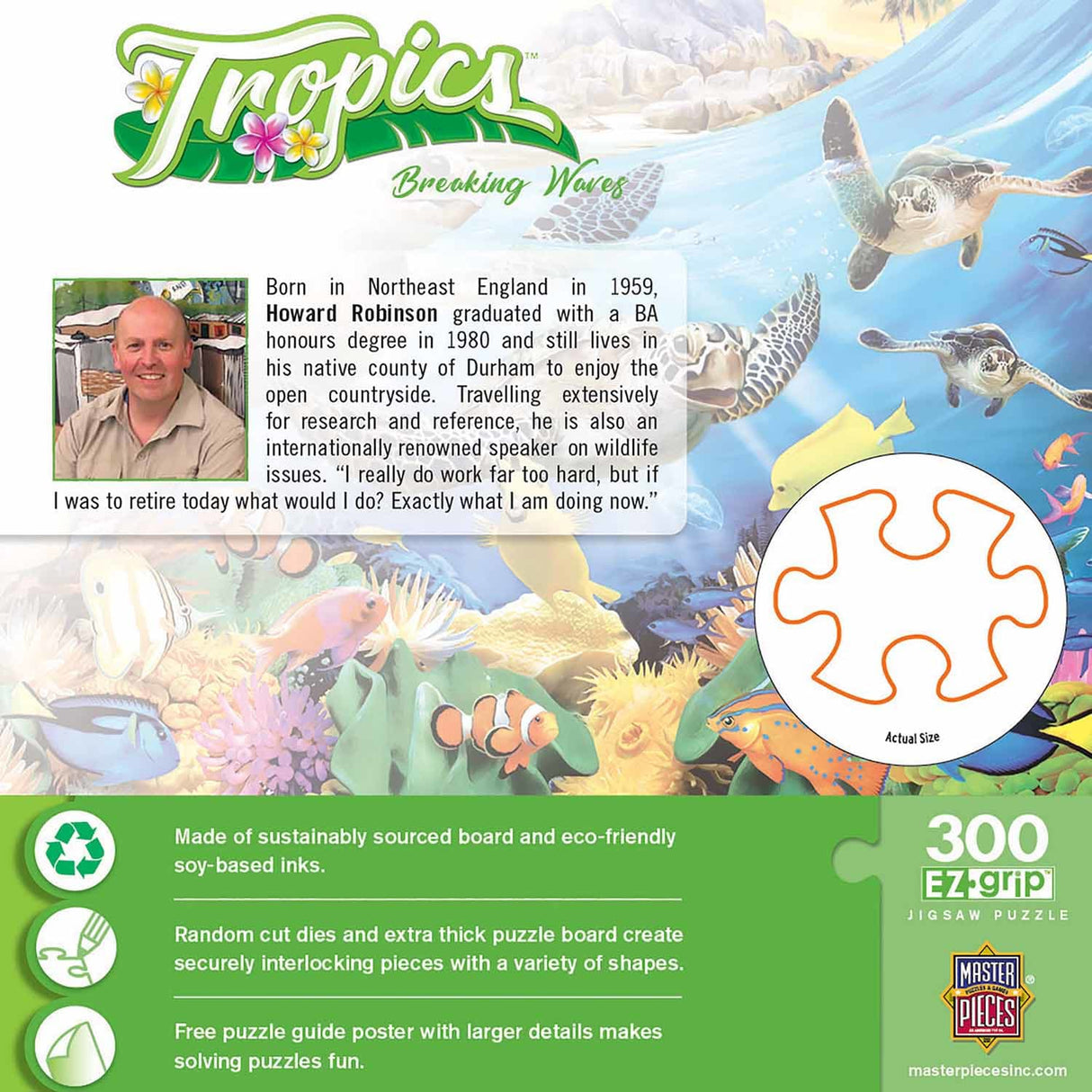 Tropics Breaking Waves 300 Piece EZ Grip Jigsaw Puzzle | Masterpieces - Jigsaw Puzzles - The Puzzle Center