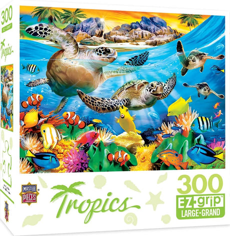 Tropics Breaking Waves 300 Piece EZ Grip Jigsaw Puzzle | Masterpieces - Jigsaw Puzzles - The Puzzle Center
