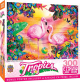 Tropics Pretty in Pink 300 Piece EZ Grip Jigsaw Puzzle | Masterpieces - Jigsaw Puzzles - The Puzzle Center