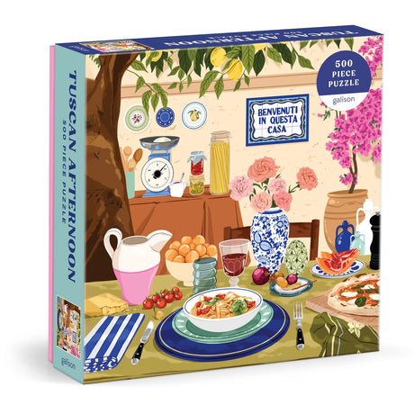 Tuscan Afternoon 500 Piece Jigsaw Puzzle | Galison - Jigsaw Puzzles - The Puzzle Center
