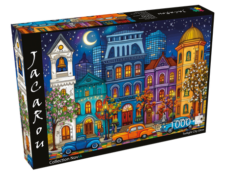 Twilight City Glow 1000 Piece Jigsaw Puzzle | JaCaRou - Jigsaw Puzzles - The Puzzle Center