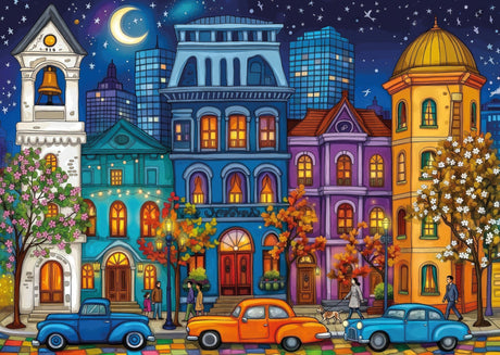 Twilight City Glow 1000 Piece Jigsaw Puzzle | JaCaRou - Jigsaw Puzzles - The Puzzle Center