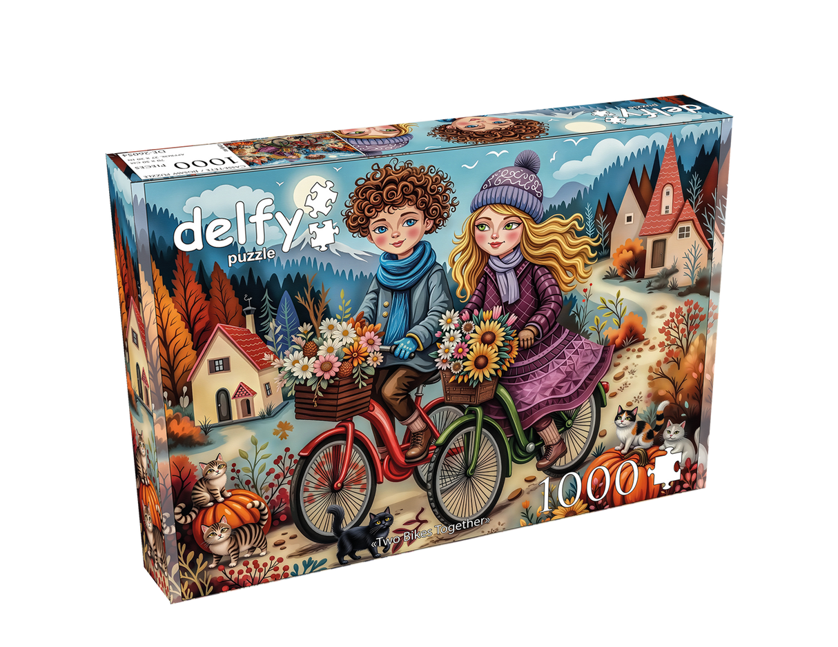 Two Bikes Together 1000 Piece Jigsaw Puzzle | Delfy - Jigsaw Puzzles - The Puzzle Center