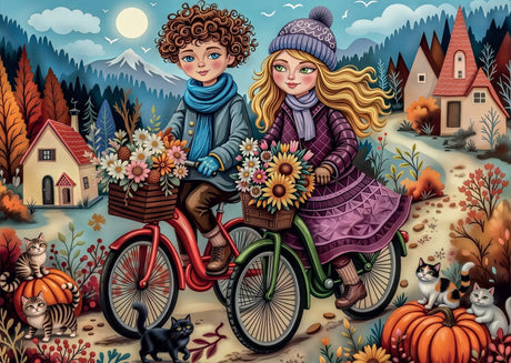 Two Bikes Together 1000 Piece Jigsaw Puzzle | Delfy - Jigsaw Puzzles - The Puzzle Center