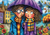 Under One Umbrella 1000 Piece Jigsaw Puzzle | Delfy - Jigsaw Puzzles - The Puzzle Center