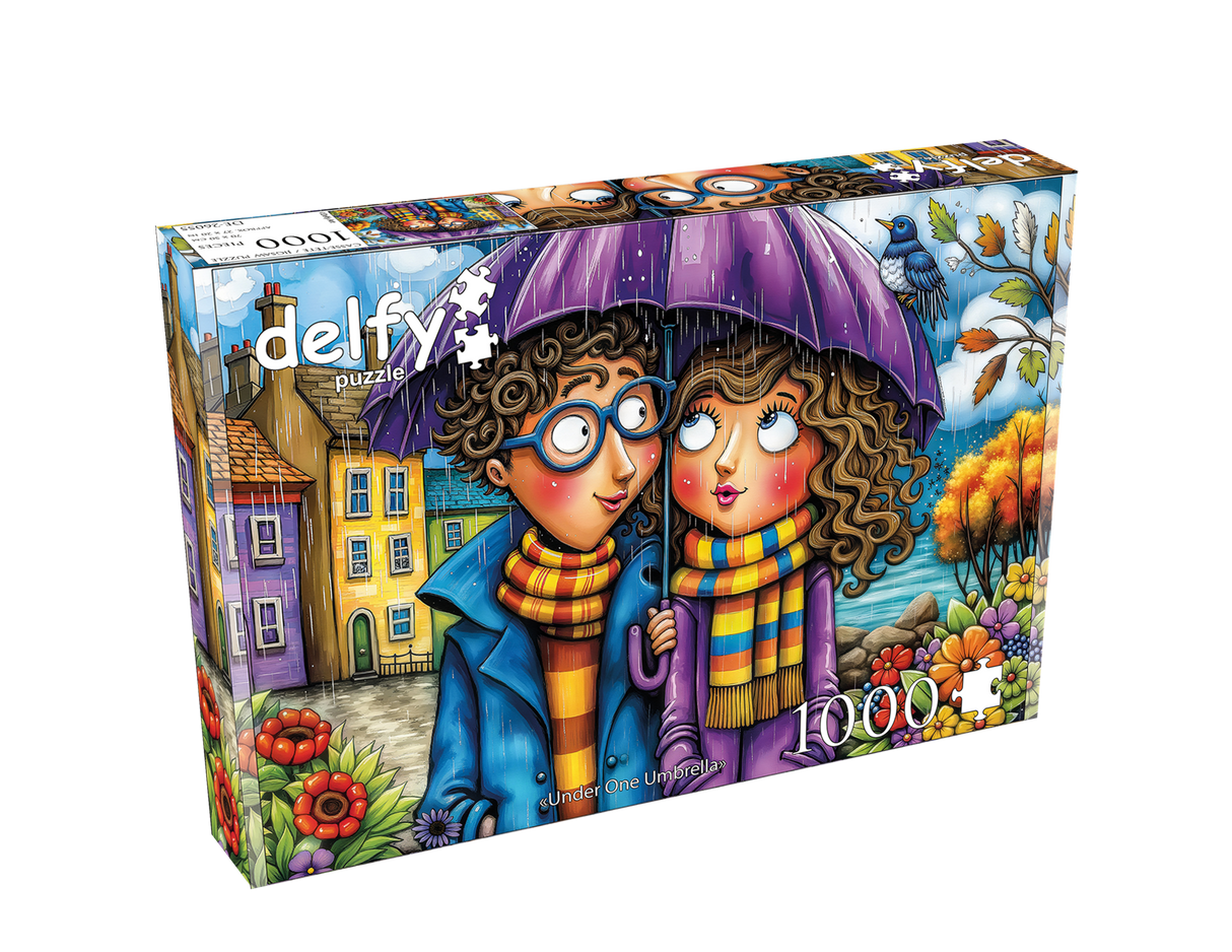 Under One Umbrella 1000 Piece Jigsaw Puzzle | Delfy - Jigsaw Puzzles - The Puzzle Center
