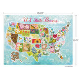 U.S. State Flowers 1000 Piece Jigsaw Puzzle | WerkShoppe - Jigsaw Puzzles - The Puzzle Center