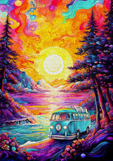 Van Life at the Beach 1000 Piece Jigsaw Puzzle | Enjoy Puzzles - Jigsaw Puzzles - The Puzzle Center