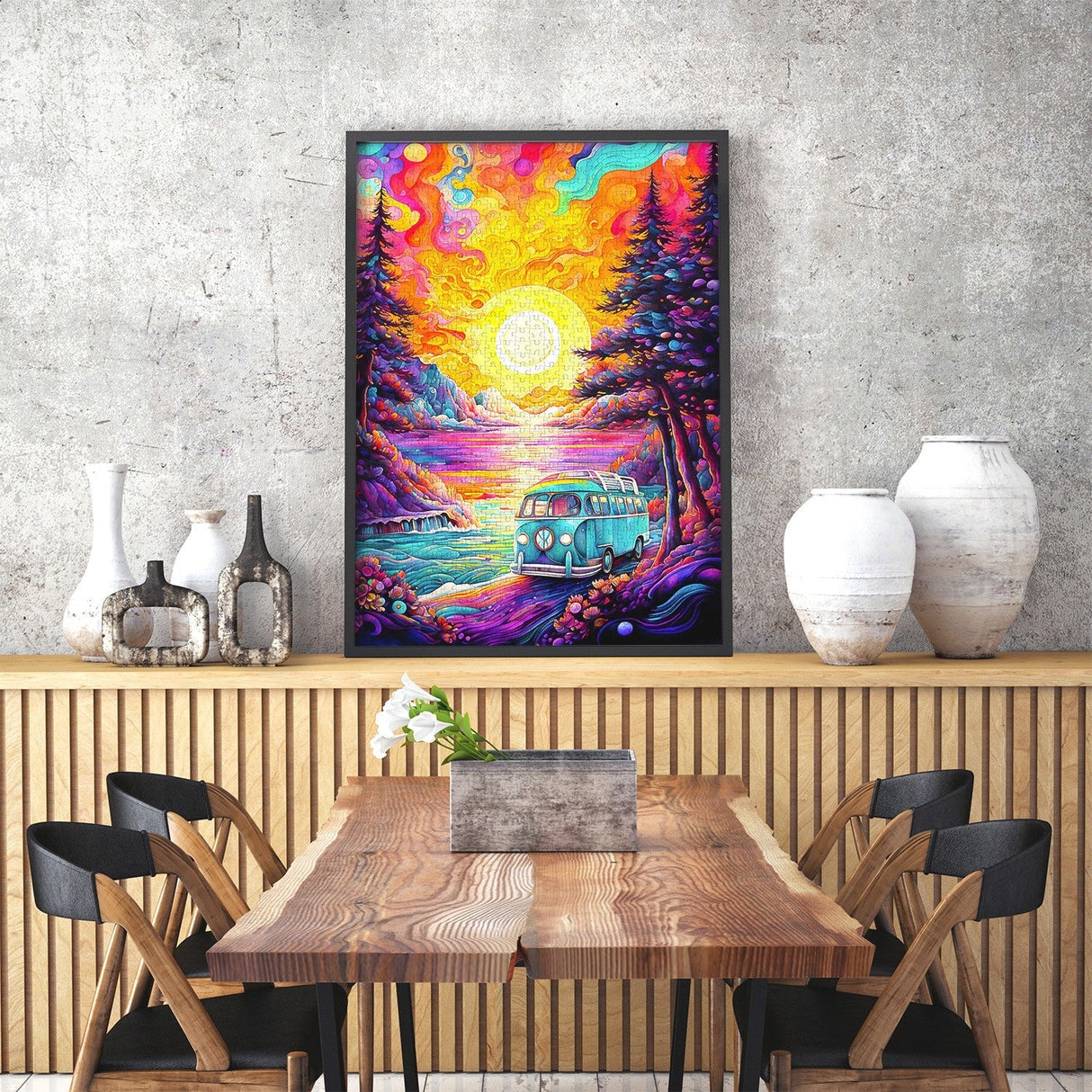 Van Life at the Beach 1000 Piece Jigsaw Puzzle | Enjoy Puzzles - Jigsaw Puzzles - The Puzzle Center