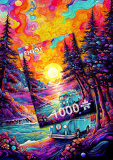 Van Life at the Beach 1000 Piece Jigsaw Puzzle | Enjoy Puzzles - Jigsaw Puzzles - The Puzzle Center