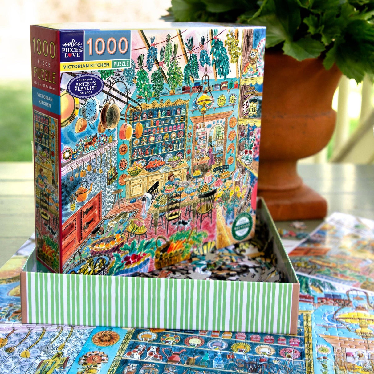 Victorian Kitchen 1000 Piece Jigsaw Puzzle | eeBoo - Jigsaw Puzzles - The Puzzle Center