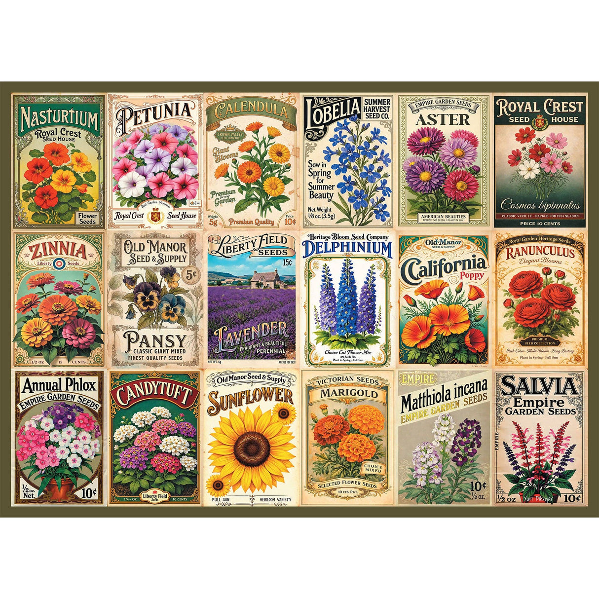 Vintage Blooms 1000 Piece Jigsaw Puzzle | Final Piece Puzzles - Jigsaw Puzzles - The Puzzle Center