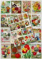 Vintage Flower Seed Packets 1000 Piece Jigsaw Puzzle | Enjoy Puzzles - Jigsaw Puzzles - The Puzzle Center