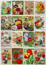 Vintage Flower Seed Packets 1000 Piece Jigsaw Puzzle | Enjoy Puzzles - Jigsaw Puzzles - The Puzzle Center