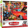 Wheels - Retro Garage 750 Piece Puzzle by Masterpieces Puzzles - Masterpieces Puzzles - Jigsaw Puzzles - The Puzzle Center